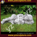 Lovely outdoor Garden Stone Statues Sculpture Of lying Child